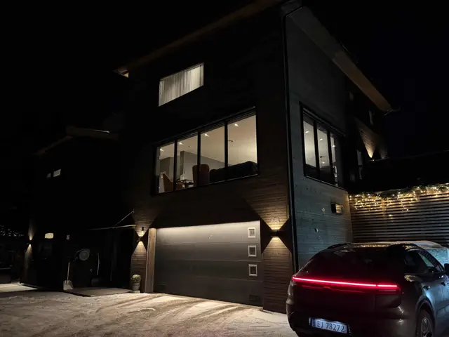 Illustrasjon — Stor og innholdsrik arkitekttegnet moderne enebolig Skårer
